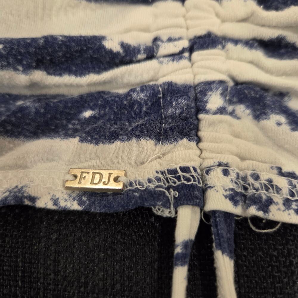FDJ French Dressing Jeans Nautical Striped Knit Top White Blue Womens Size XL - Picture 11 of 12